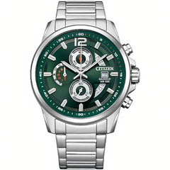 Citizen Quartz Chronograph AN3690-56X Green Dial Stainless Steel Men's Watch