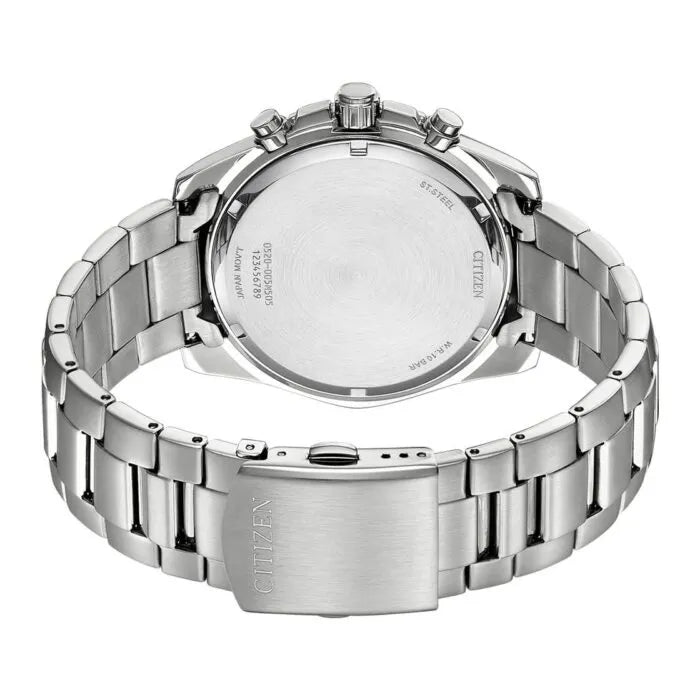 Citizen Quartz Chronograph AN8200-50X Peach Dial Stainless Steel Men's Watch