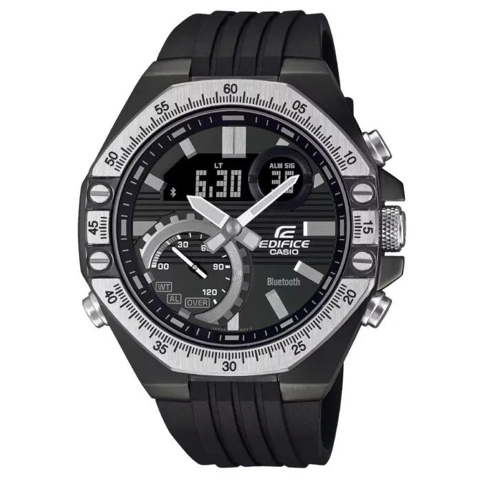 Edifice Smartphone Link ECB-10TP-1ADF Black Dial Stainless Steel Men's Watch