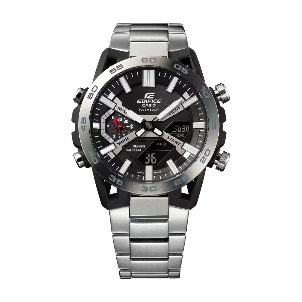 Edifice Smartphone Link ECB-2000D-1ADF Black Dial Stainless Steel Men's Watch