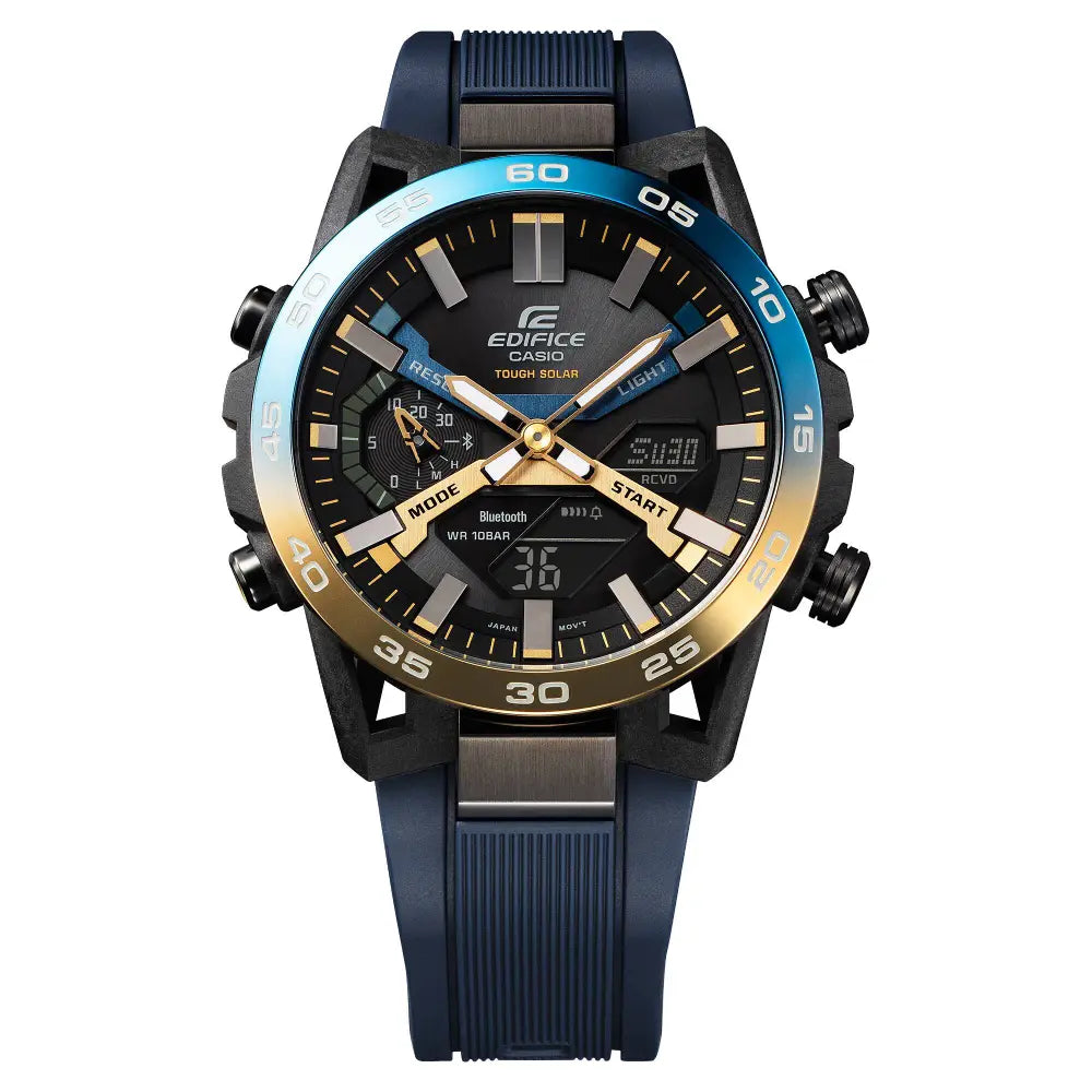 Edifice Smartphone Link ECB-2000NP-1ADR Black Dial Stainless Steel Case Men's Watch