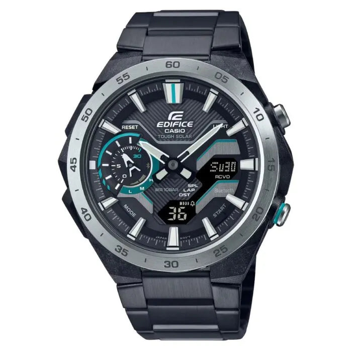 Casio Edifice ECB-2200DD-1ADF Black Dial 47.6mm Stainless Steel Men's Watch