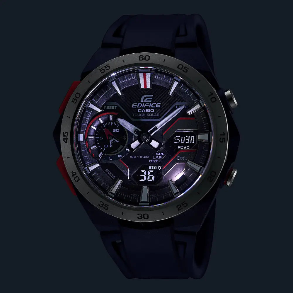 Edifice ECB-2200P-1ADF Black Dial Resin Men's Watch