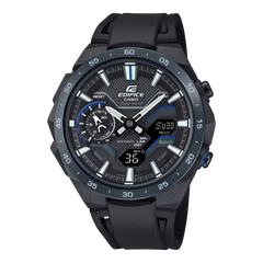 Casio Edifice Smartphone Link Windflow ECB-2200PB-1ADF Black Dial Stainless Steel Men's Watch