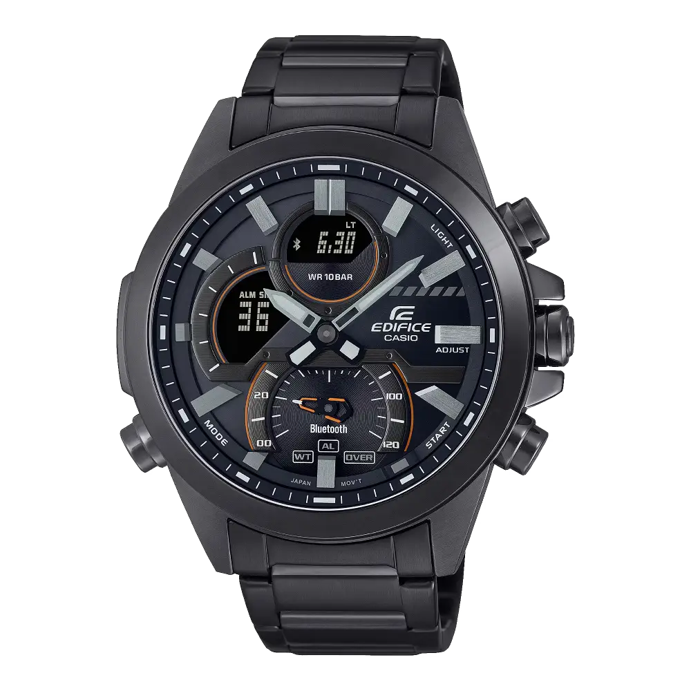 Edifice Smartphone Link ECB-30DC-1ADF Black Dial Stainless Steel Men's Watch