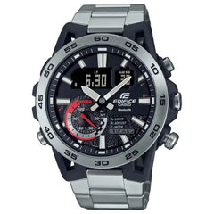 Casio Edifice Smartphone Link ECB-40D-1ADF Black Dial 48mm Stainless Steel Men's Watch