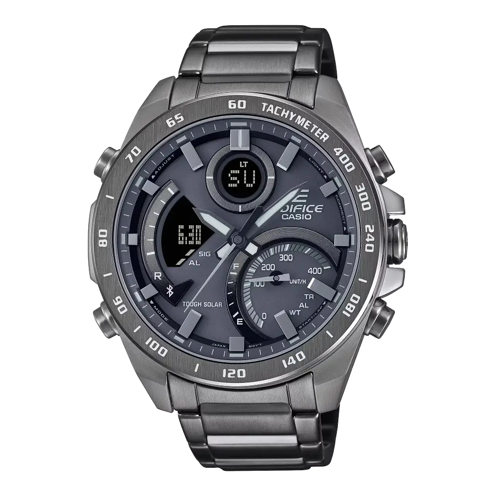 Casio Edifice Smartphone Link ECB-900MDC-1ADR Grey Dial Stainless Steel Men's Watch