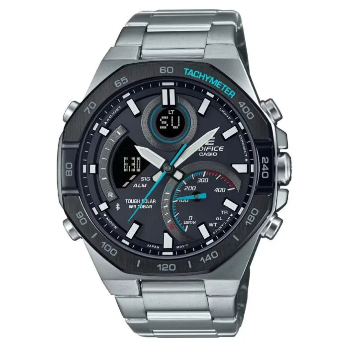 Casio Edifice Smartphone Link ECB-950DB-1ADF Grey Dial Stainless Steel Men's Watch