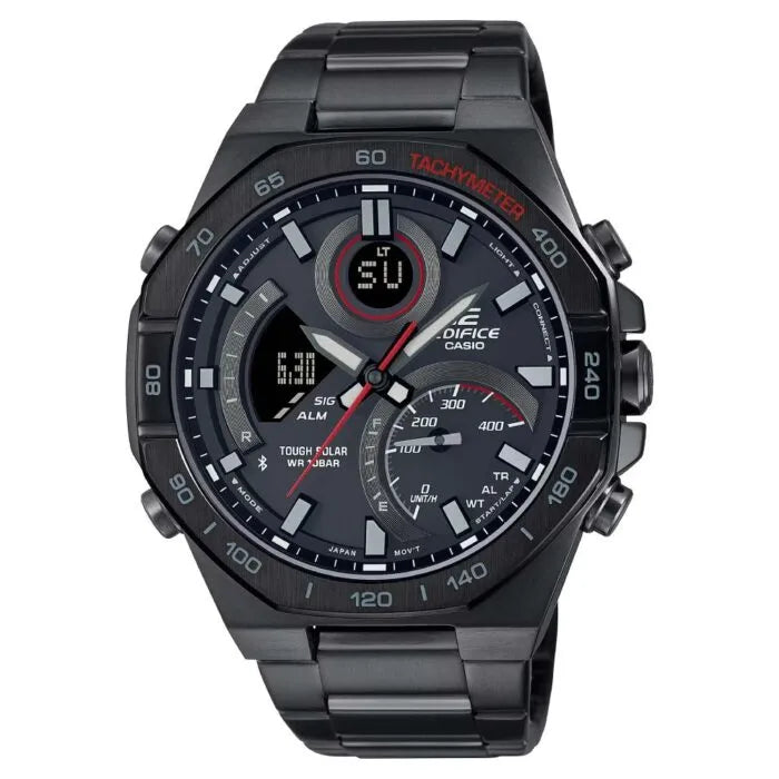 Edifice Smartphone Link ECB-950DC-1ADF Black Dial Stainless Steel Men's Watch