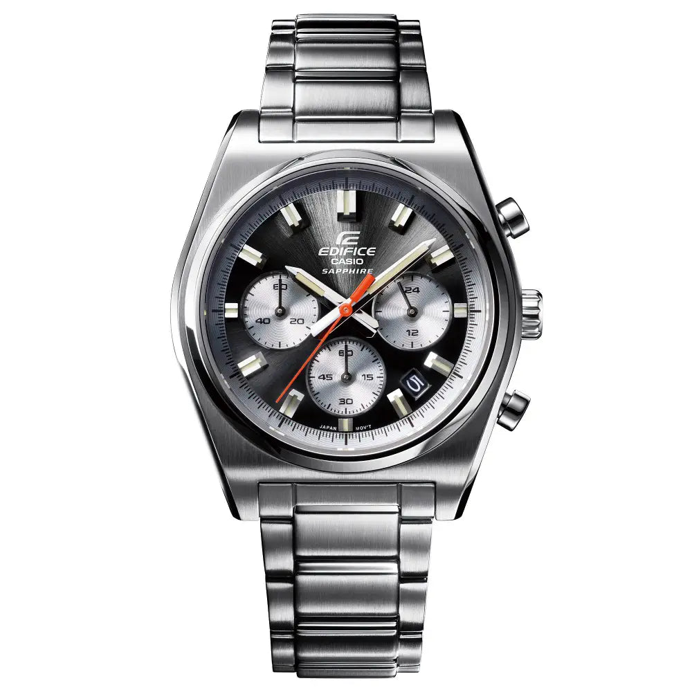 Edifice Standard Chronograph EFB-730D-1AVUDF Black Dial Stainless Steel Men's Watch