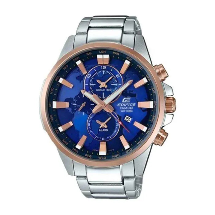 Edifice EFR-303PG-2AVUDF Navy Dial Stainless Steel Men's Watch