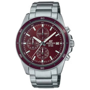 Casio Edifice Standard Chronograph EFR-526D-5CVUDF Red Dial Stainless Steel Men's Watch