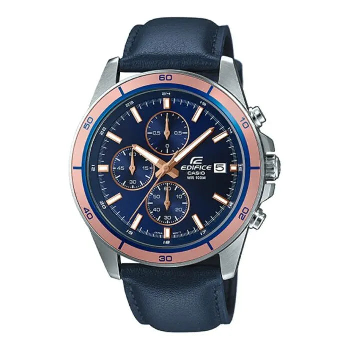 Casio Edifice Standard Chronograph EFR-526L-2AVUDF Blue Dial Stainless Steel Men's Watch