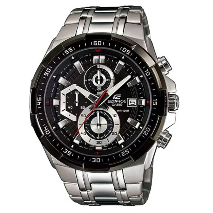 Casio Edifice Standard Chronograph EFR-539D-1AVUDF Black Dial 49.5mm Stainless Steel Men's Watch