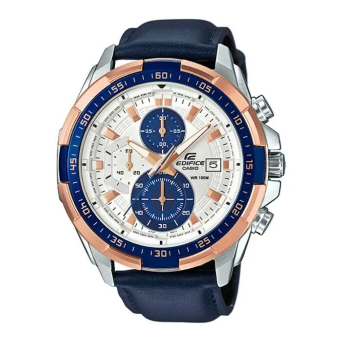 Casio Edifice Standard Chronograph EFR-539L-7CVUDF White Dial Stainless Steel Men's Watch