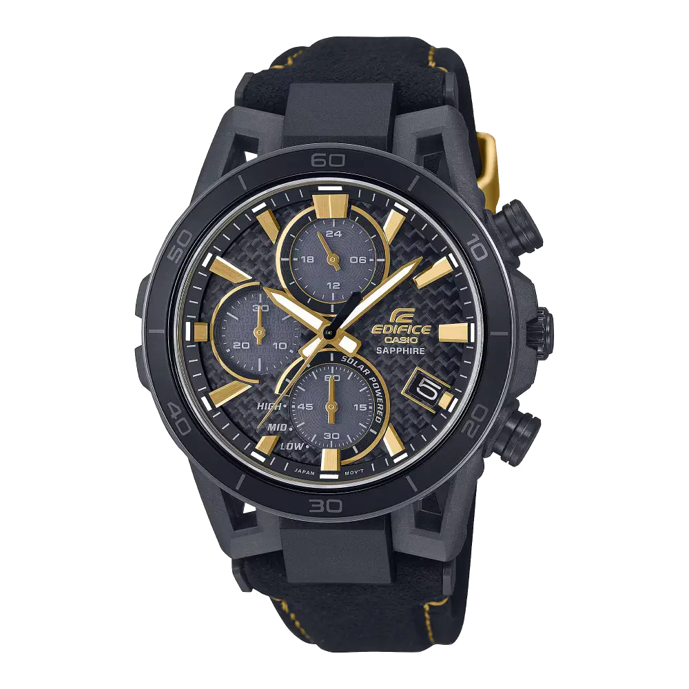 Edifice Sospensione 50th Anniversary EFS-S640ZE-1ADR Black Dial Stainless Steel Men's Watch