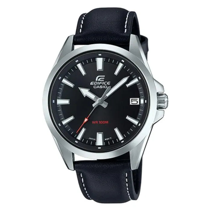 Edifice Analog EFV-100L-1AVUDF Black Dial Stainless Steel Men's Watch