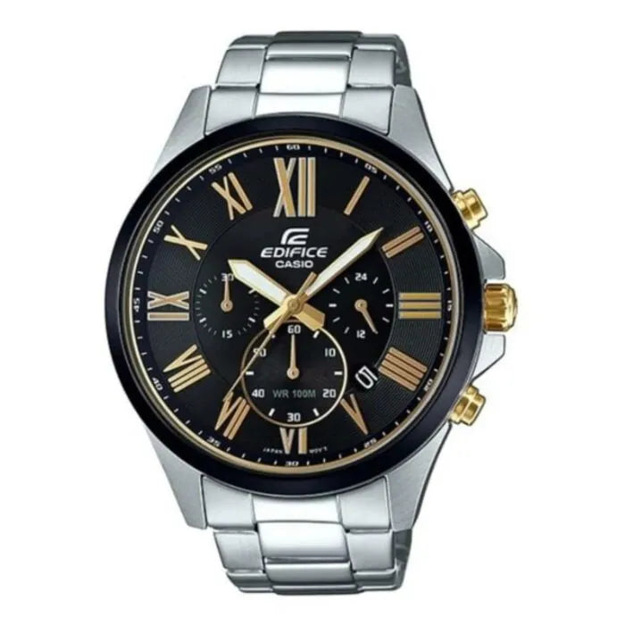 Edifice EFV-500DB-1AVUDF Black Dial Stainless Steel Men's Watch