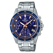 Casio Edifice Standard Chronograph EFV-540D-2AVUDF Blue Dial 48.5mm Stainless Steel Men's Watch