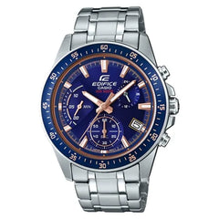 Casio Edifice Standard Chronograph EFV-540D-2AVUDF Blue Dial 48.5mm Stainless Steel Men's Watch