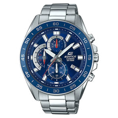 Casio Edifice Standard Chronograph EFV-550D-2AVUDF Blue Dial Stainless Steel Men's Watch