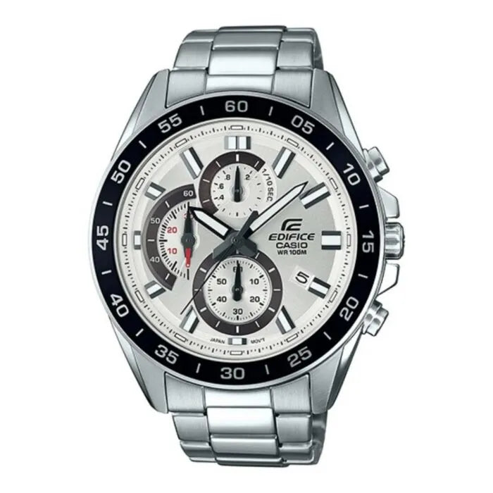 Casio Edifice Standard Chronograph EFV-550D-7AVUDF White Dial Stainless Steel Men's Watch