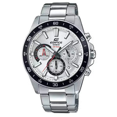 Casio Edifice Standard Chronograph EFV-570D-7AVUDF White Dial Stainless Steel Men's Watch