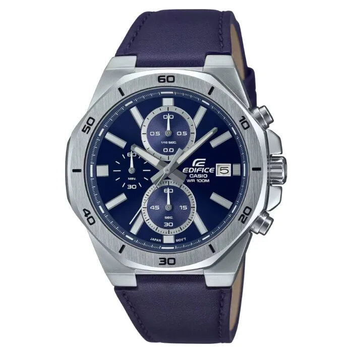 Casio Edifice Standard Chronograph EFV-640L-2AVUDF Blue Dial Stainless Steel Men's Watch