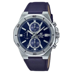 Casio Edifice Standard Chronograph EFV-640L-2AVUDF Blue Dial Stainless Steel Men's Watch