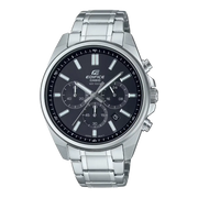 Casio Edifice Standard Chronograph EFV-650D-1AVUDF Black Dial Stainless Steel Men's Watch