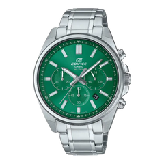 Casio Edifice EFV-650D-3AVUDF Green Dial 43.5mm Stainless Steel Men's Watch