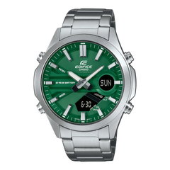 Casio Edifice Standard Analog-Digital EFV-C120D-3ADF Green Dial 45.5mm Stainless Steel Men's Watch