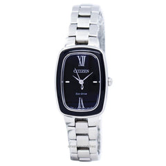 Citizen Eco-Drive EM0007-51E Elegance Black Dial 26mm Stainless Steel Women's Watch