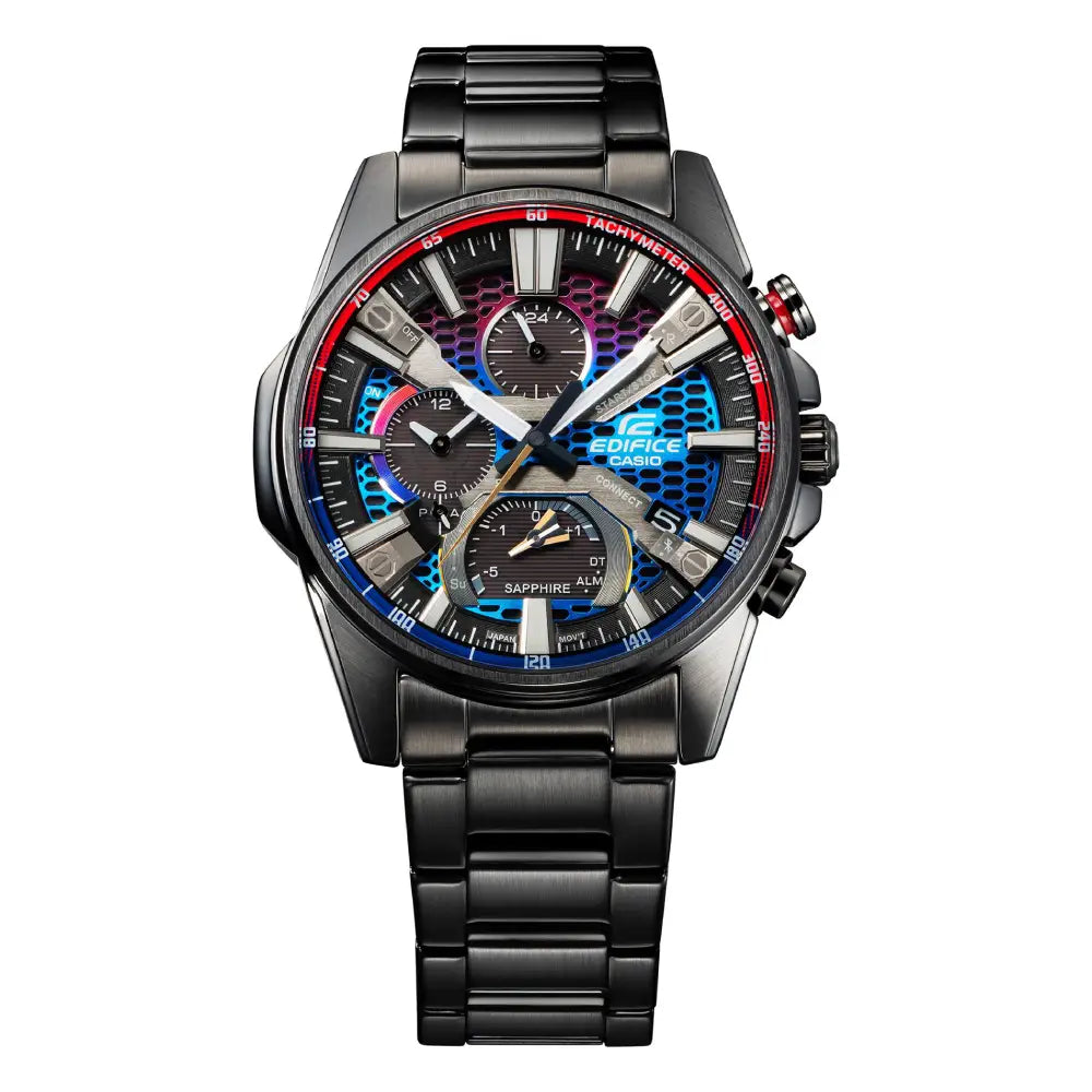 Edifice Smartphone Link EQB-1200HG-1ADR Black Dial Stainless Steel Men's Watch
