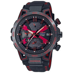 Casio Edifice EQB-2000HR-1ADR Honda Racing 48mm Leather Strap Men's Watch
