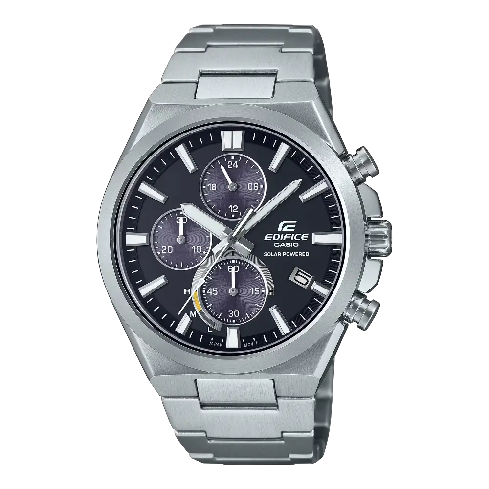 Edifice EQS-950D-1AVUDF Black Dial Stainless Steel Men's Watch
