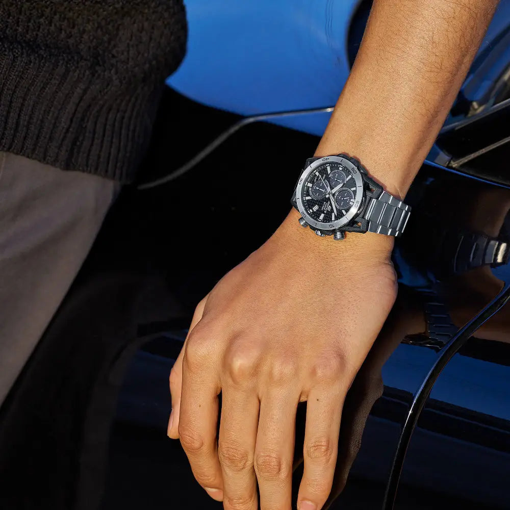 Edifice Sospensione Chronograph EQS-960D-1AVUDF Black Dial Stainless Steel Men's Watch