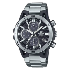 Casio Edifice Sospensione Chronograph EQS-960D-1AVUDF Black Dial Stainless Steel Men's Watch