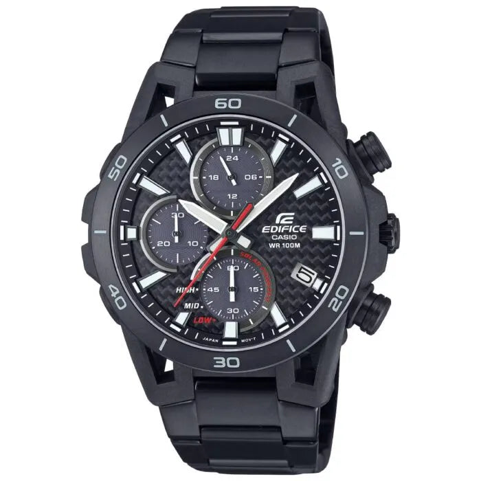 Casio Edifice Sospensione Chronograph EQS-960DC-1AVUDF Black Dial Stainless Steel Men's Watch