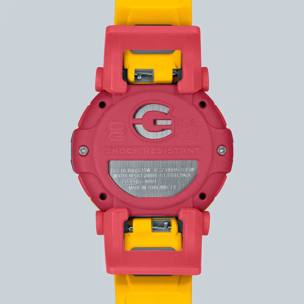 Casio G-Shock G-B001MVE-9D Yellow Dial Resin Men's Watch