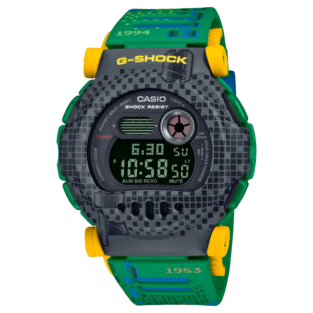 G-Shock Capping Digital G-B001RG-3DR Yellow Dial Resin Men's Watch