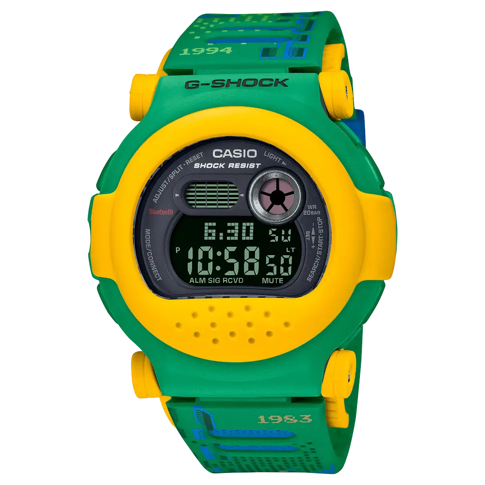G-Shock Capping Digital G-B001RG-3DR Yellow Dial Resin Men's Watch