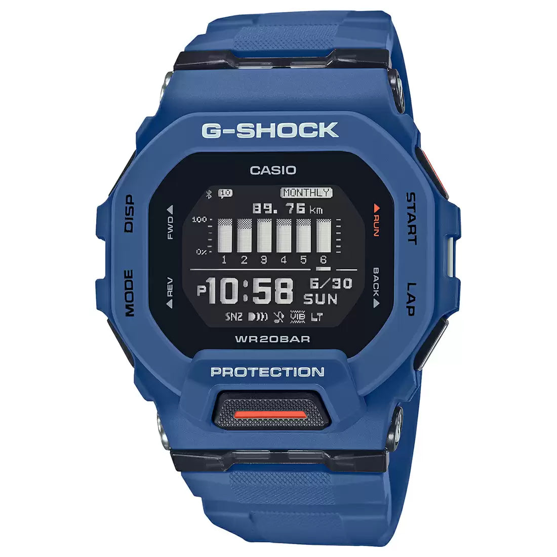 Casio G-Shock G-Squad GBD-200-2DR Black Dial Resin Men's Watch