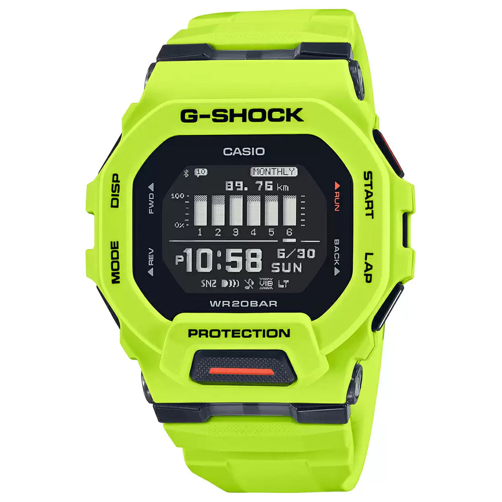 Casio G-Shock G-Squad GBD-200-9DR Black Dial Resin Men's Watch