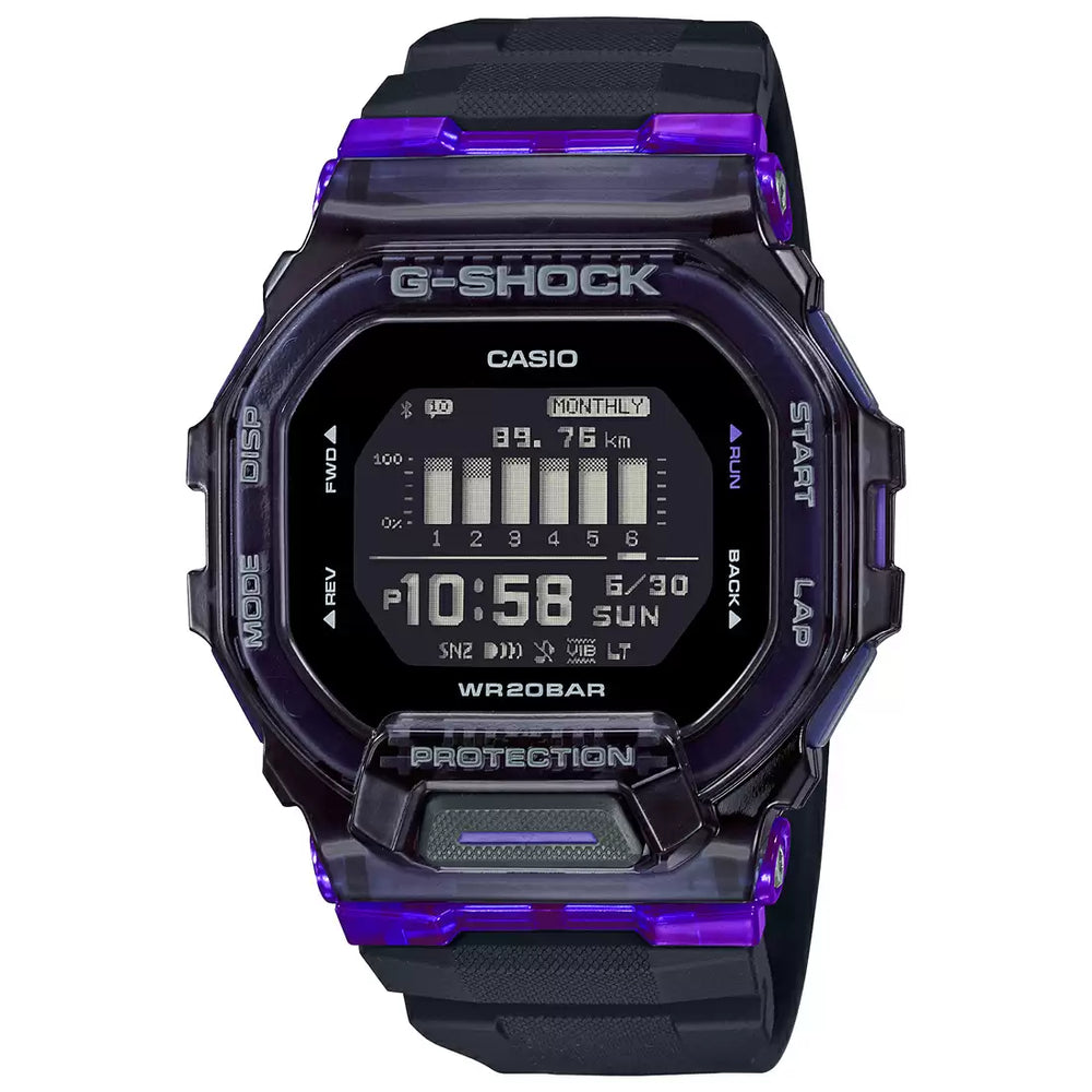 Casio G-Shock G-Squad GBD-200SM-1A6DR Black Dial Resin Men's Watch