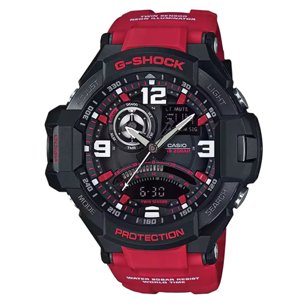 G-Shock Master Of G Gravity Master GA-1000-4BDR  Black Dial Stainless Steel Men's Watch