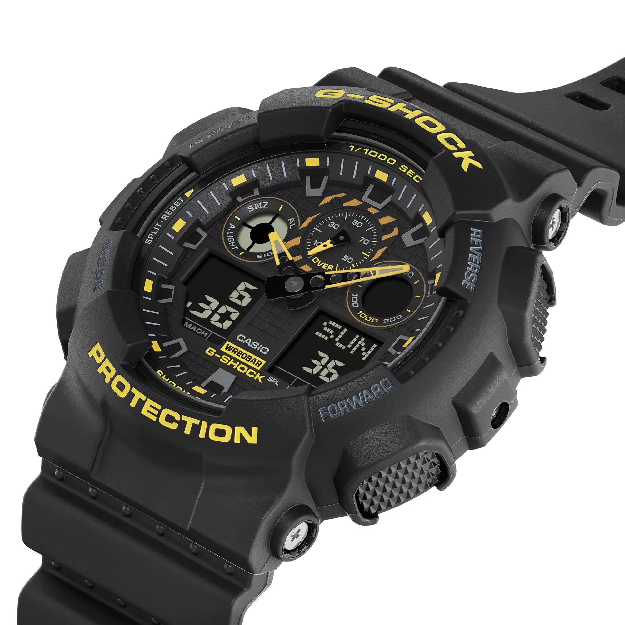 Casio G-Shock GA-100CY-1ADR Black Dial Resin Strap Men's Watch