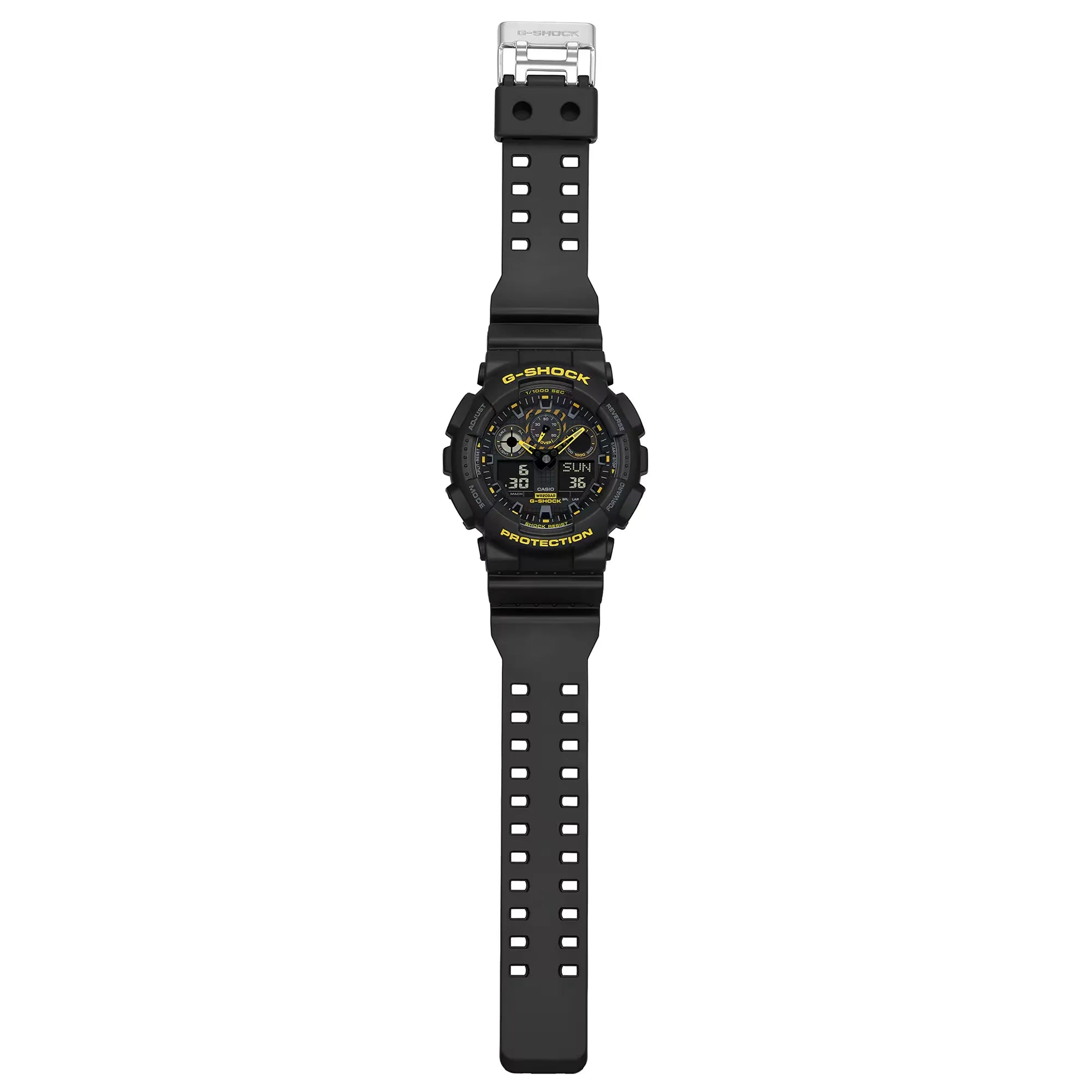 Casio G-Shock GA-100CY-1ADR Black Dial Resin Strap Men's Watch