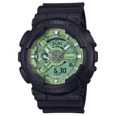 Casio G-Shock Analog Digital GA-110CD-1A3DR Green Dial Resin Men's Watch