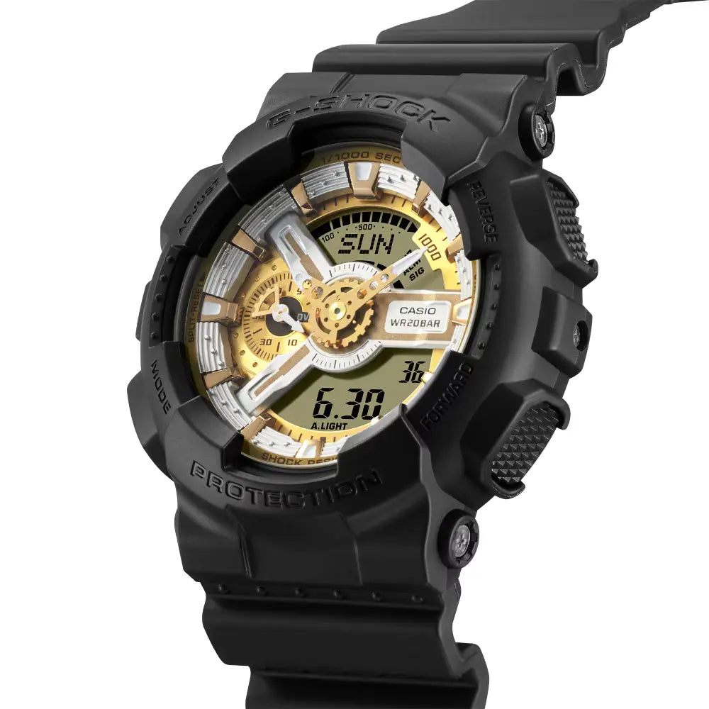 G-Shock Analog Digital GA-110CD-1A9DR Gold Dial Resin Men's Watch